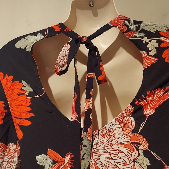 💥Ladies Asos black floral long-sleeve maxi dress size 4 (#251) - Picture 10 of 15